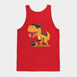 Rock Star T-Rex Tank Top